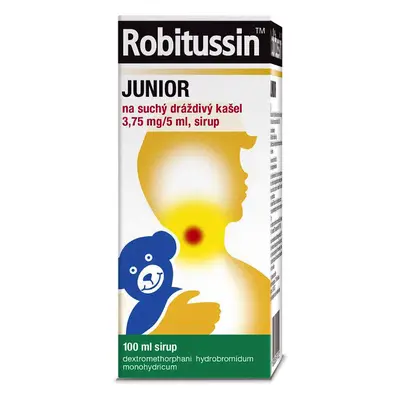 Robitussin Junior na suchý dráždivý kašel sirup 100ml