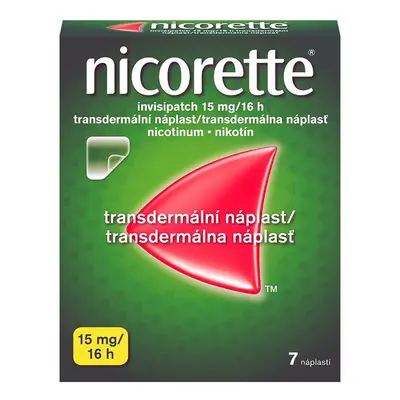 Nicorette Invisipatch 15mg/16h transdermální náplast 7ks