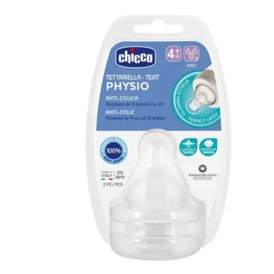 Chicco Dudlík Perfect 5 Silikon Rychlý Průtok 4m+ 2ks