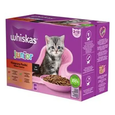 Whiskas Kapsa Core Junior Klasik výběr šťáva 12x85g