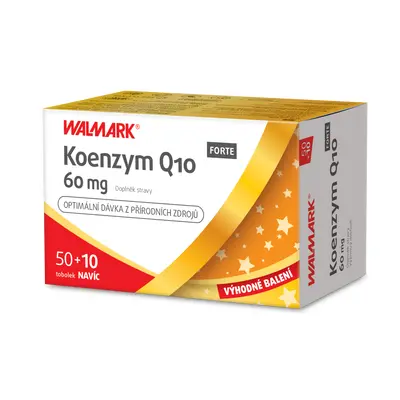 Walmark Koenzym Q10 Forte 60mg 50+10 Tobolek Zdarma