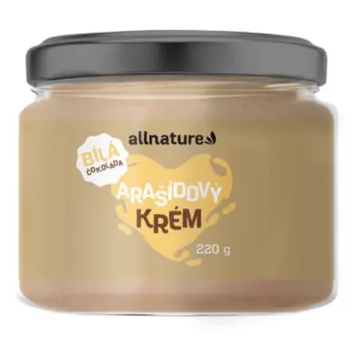 Allnature Arašídový krém bílá čokoláda 220 g