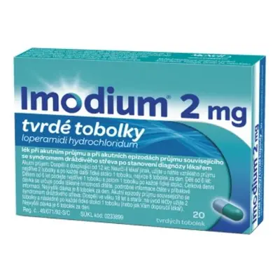 Imodium 2mg tvrdé tobolky 20 kusů