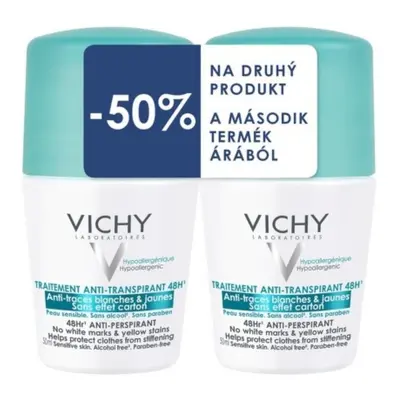 Vichy Deo Roll-on Duo Roll-on Proti Skvrnám 2x50ml