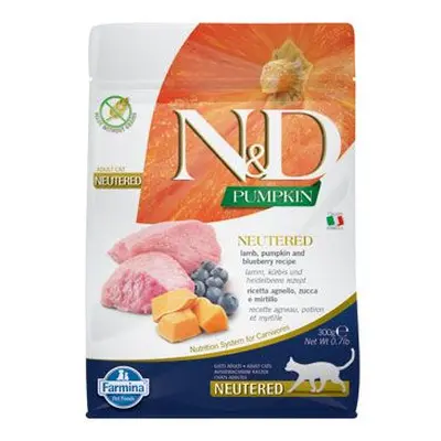 N&d Pumpkin Cat Neutered Lamb & Blueberry 300g