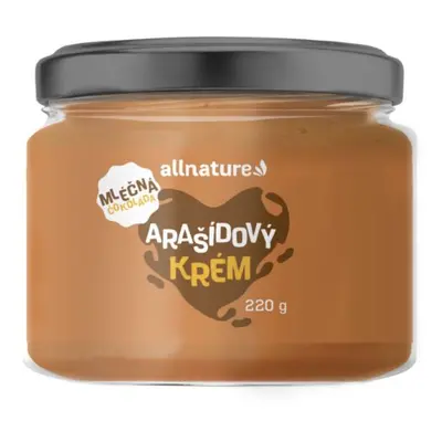 Allnature Arašídový krém mléčná čokoláda 220 g