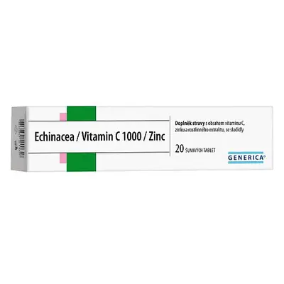 Echinacea/vitamin C 1000/zinc Generica Eff.tbl.20