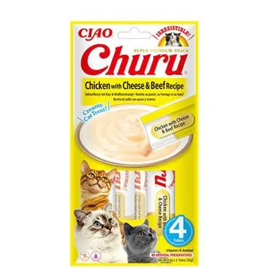 Churu Cat chicken with beef & cheese recipe 4x14g