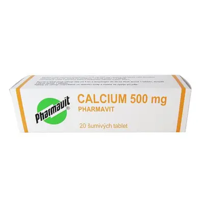 Calcium Pharmavit 500mg 20 šumivých tablet