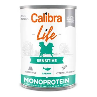 Calibra Dog Life konzerva sensitive Salmon With Rice 400g