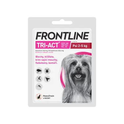 Frontline Tri-Act spot-on pro psy XS 0,5 ml 1 pipeta