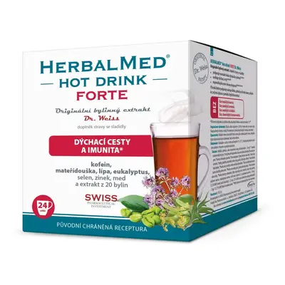 HerbalMed Hotdrink Forte Dr.Weiss s kofeinem 24sáčků