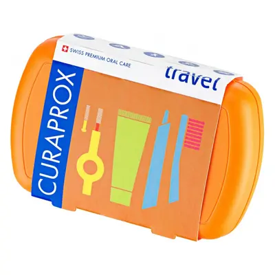 Curaprox Travel set cestovní sada oranžová