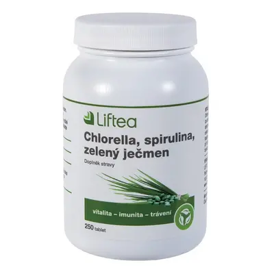 Liftea Chlorella/spirulina/zelený Ječmen Tbl.250