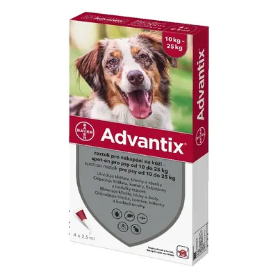 Advantix pro psy 10-25kg spot-on 4x2.5ml