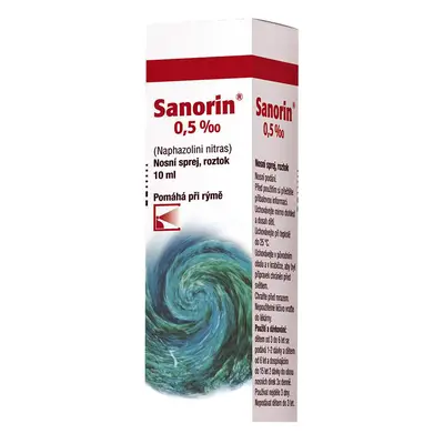 Sanorin 0,5mg/ml nosní sprej 10ml