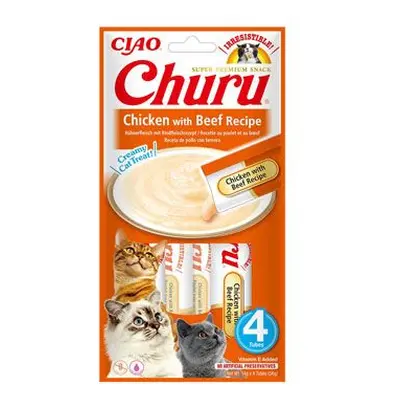 Churu Cat chicken with beef recipe 4x14g