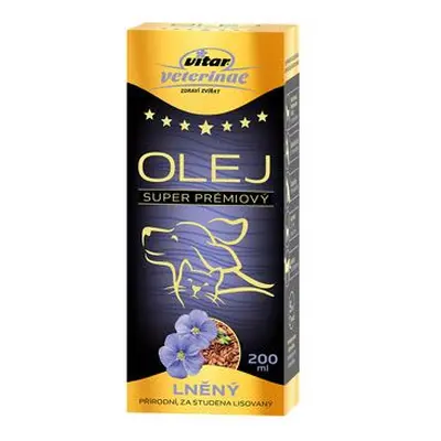 Vitar Veterinae lněný olej 200ml