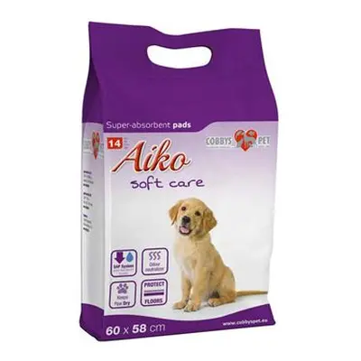 Podložka Absorbční Pro Psy Aiko Soft Care 60x58cm 14ks