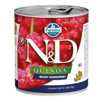 N&D Dog Quinoa Adult Weight Mngmnt Lamb & Brocolli 285g