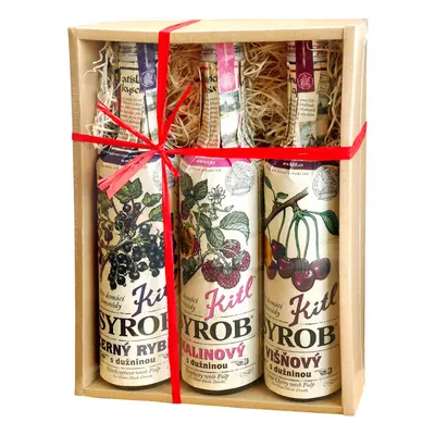 Kitl Syrob černý Rybíz+malina+višeň 3x500ml