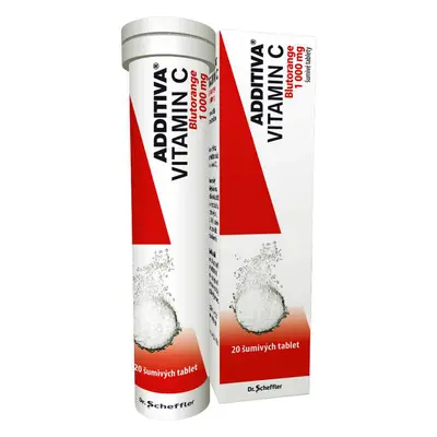 Additiva Vitamin C Blutorange 1000 mg 20 šumivých tablet