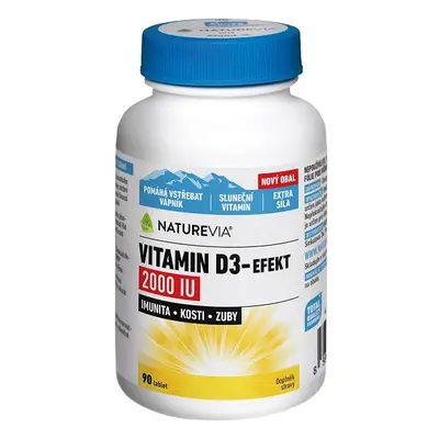 Naturevia Vitamin D3-efekt 2000iu Tbl.90