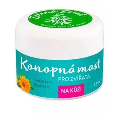 Konopná Mast Na Kůži Pro Zvířata 12ml