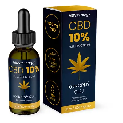 Movit Cbd 10% Full Spectrum Konopný Olej 10ml