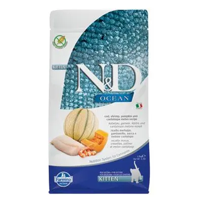 N&d Ocean Cat Kitten Cod & Shrimp&pumpkin&melon 1,5kg