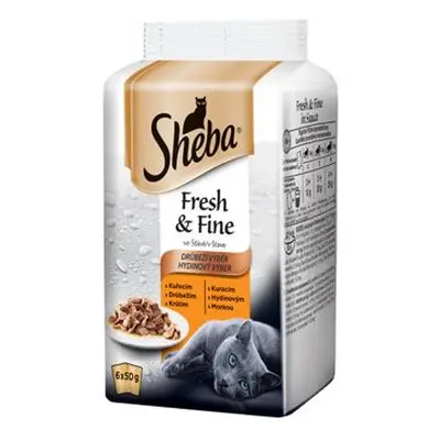 Sheba kapsa fresh&fine drůbeží 6x50g