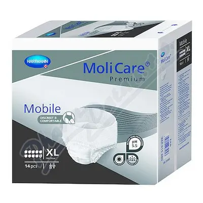 Kalhotky Navlékací Molicare Mobile 10 Kapek Xl boky 130-170cm,2757ml,14ks