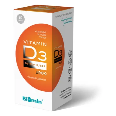 Biomin Vitamin D3 Premium+ 2000 I.U. 60 tobolek