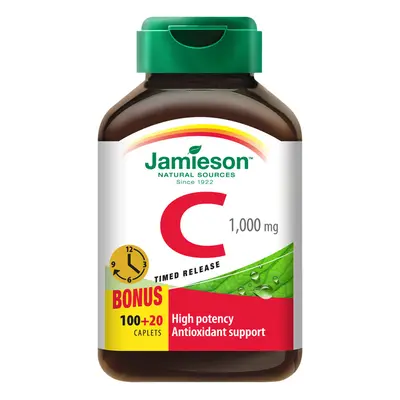 Jamieson Vitamín C 1000mg S Postup.uvol.tbl.100+20