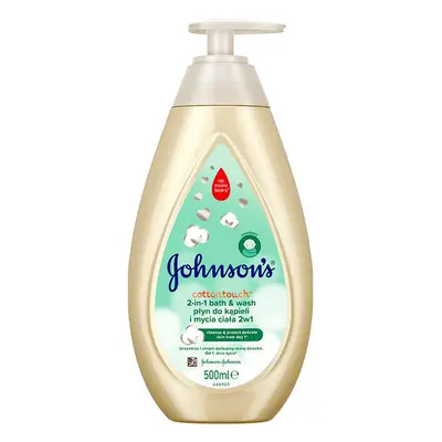 Johnsons Cottontouch Koupel A Mycí Gel 2v1 500ml