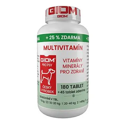 Giom S Pes Multivitamín 180 Tbl 25% Zdarma