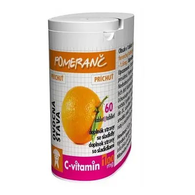 C-vitamin 100mg Pomeranč Se Sukralózou 60 tablet