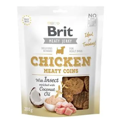 Brit Jerky Chicken With Insect Meaty Coins 200g