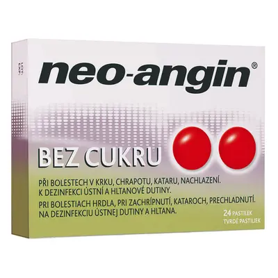 Neo-angin Bez Cukru 24 pastilek