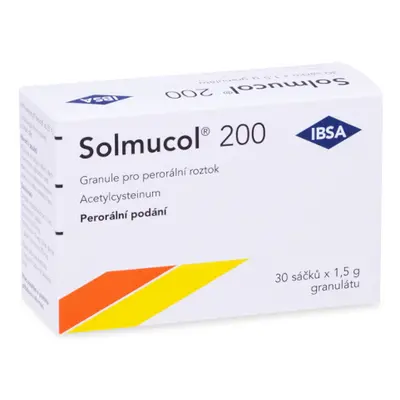 Solmucol 200 mg perorální granule sáčky 30ks