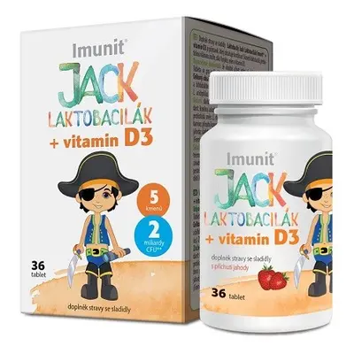 Laktobacily Jack Laktobacilák Imunit+vitamín D3 36tablet