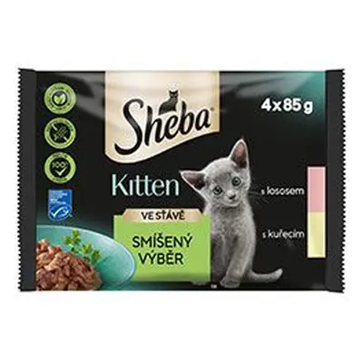 Sheba kapsa junior mix výběr 4x85g