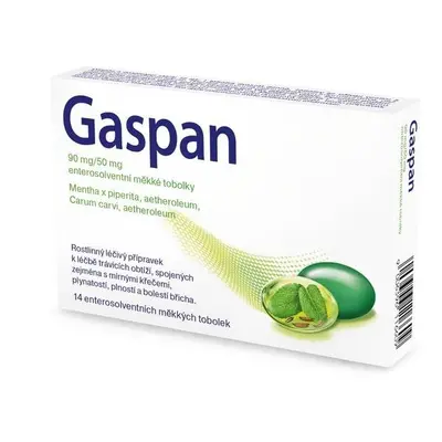 Gaspan 90mg/50mg enterosolventní 14 měkkých tobolek