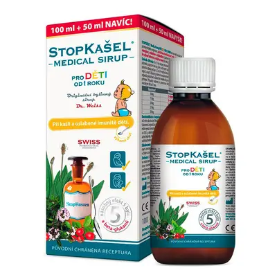 Stopkašel Medical sirup od 1 roku 100+50ml navíc