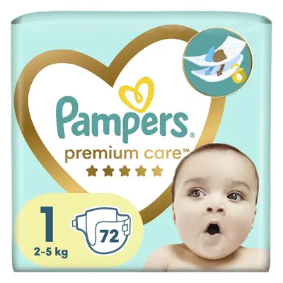 Pampers Premium care pleny velikost 1 72 kusů