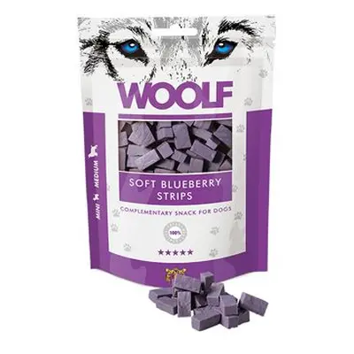 Woolf pochoutka soft blueberry strips 100g