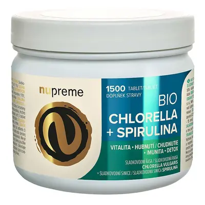 Chlorella+spirulina Tbl.1500 Bio Nupreme