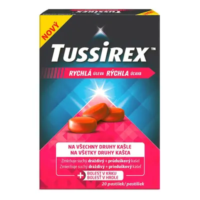 Tussirex Pastilky Proti Kašli Past.20