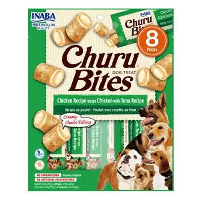 Churu Dog Bites Chicken Wraps Chicken Tuna 8x12g