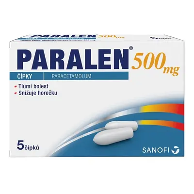 Paralen 500 mg 5 čípků